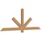 Ekena Millwork Kennewick Timber Gable Bracket, Western Red Cedar, 72"W x 27"H x 1 1/2"D x 3 1/2"F, 9/12 Pitch GBW072X27X0204KEN00SWR - alternate 3